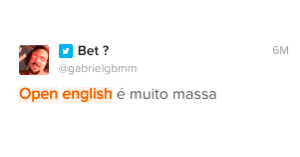 Opinião de Bet sobre o Open English